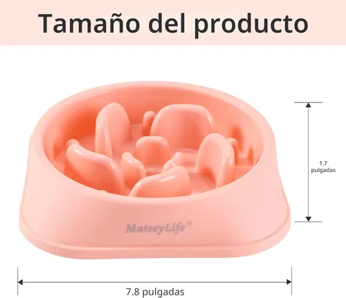 Miniatura 3 de MateeyLife - Cuencos de alimentación lenta, antiasfixia, tipo rompecabezas, interactivos, antideslizantes, para detener la hinchazón, para perros