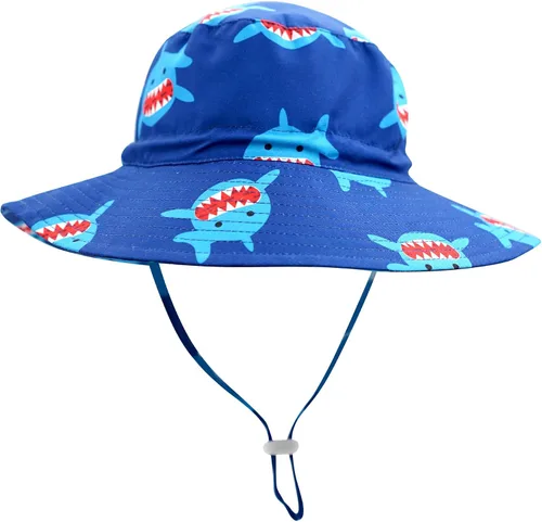 Miniatura 2 de Home Prefer - Sombrero para sol para niños con UPF50 + Safari, transpirable, sombrero de verano, para juego. Tiburón