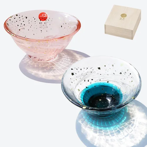 Miniatura 14 de Tazas de sake japonesas hechas a mano – Exquisita cristalería artesanal para sake frío y shochu, elegante vajilla para cualquier ocasión, fabricada