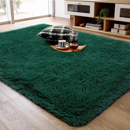 Miniatura 19 de Ompaa Alfombra esponjosa, alfombra mullida súper suave para dormitorio, sala de estar, alfombra grande de felpa de 6 x 9 pies, alfombra de pelo
