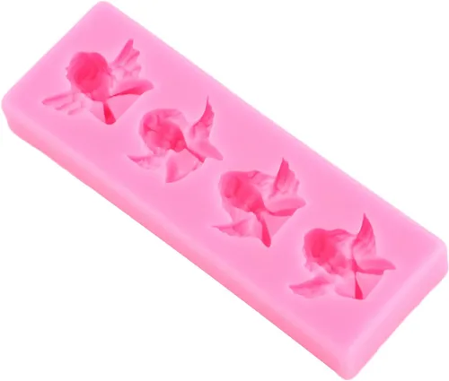 Miniatura 5 de Moldes de silicona para decoración de pasteles de querubín de ángel para decoración de pasteles, decoración de cupcakes, azúcar, manualidades