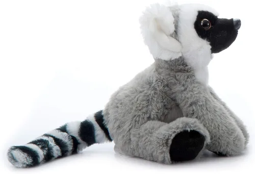 Miniatura 9 de The Petting Zoo Peluche de lémur de cola anillada, regalos para niños, animales salvajes del zoológico Onez, juguete de peluche de lémur de cola