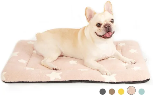 Miniatura 26 de Mora Pets Almohadilla para jaula para perros, alfombra para jaula de perrera para perros pequeños, lavable, bonita cama de estrella para mascotas