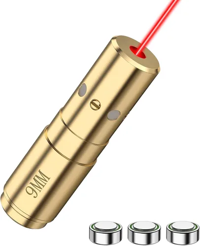 Miniatura 7 de CVLIFE Bore Sight Laser 223 5.56mm/9mm/.243.308/12 Calibre/7.62x39mm/.45 acp Visor Láser Rojo
