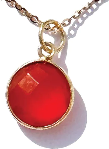 Miniatura 29 de Collar con colgante redondo, piedras preciosas naturales, labradorita, piedra lunar arcoíris, cristal, cuarzo rosa, amatista, citrino, plata de ley