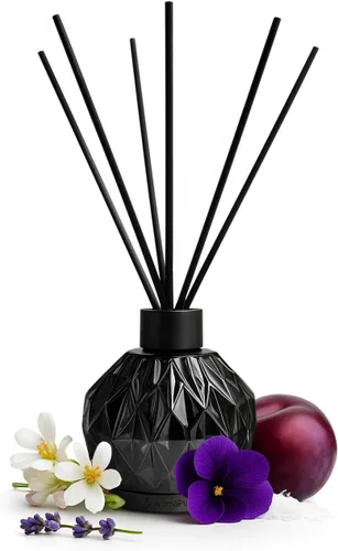 Miniatura 12 de AromaPlan Difusor de varillas de lujo, acogedor difusor de aroma de cachemira (8.5 onzas líquidas, 8.5 fl oz), juego de difusores de junco, incluye