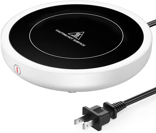 Miniatura 9 de SWEETFULL Calentador de taza de café, calentador eléctrico de taza de café de 36 W para escritorio con 3 ajustes de temperatura, calentadores