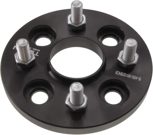 Miniatura 2 de Espaciador de rueda centrado en buje de 0.59 pulgadas compatible con Mini Cooper, Clubman y John Cooper Works - Patrón de pernos de 4 x 100