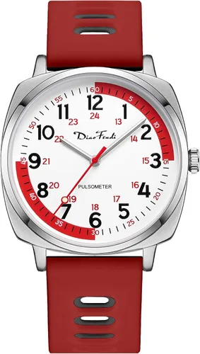 Miniatura 2 de Diaofendi Reloj de enfermera impermeable para profesionales médicos, mujeres y hombres, 24 horas con segunda mano, esfera militar fácil de leer