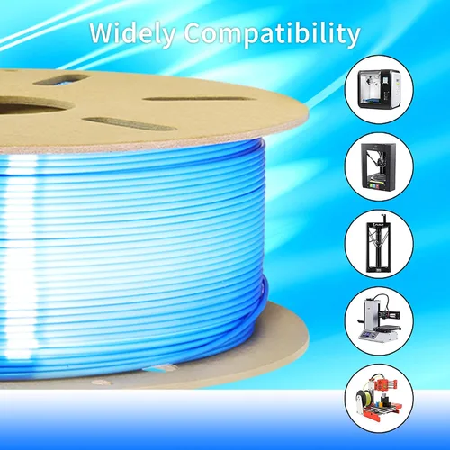 Miniatura 25 de Bblife - Filamento PLA multicolor de arcoíris, brillante, cambia rápidamente de color y tiene un efecto sedoso, material para impresión 3D, 2.2