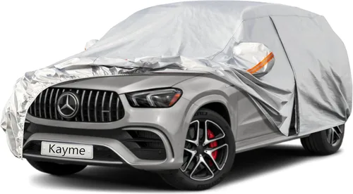Miniatura 16 de Kayme - Cubierta completa impermeable de 6 capas para automóvil, apta para todo clima, protección para exteriores contra lluvia, rayos ultravioleta