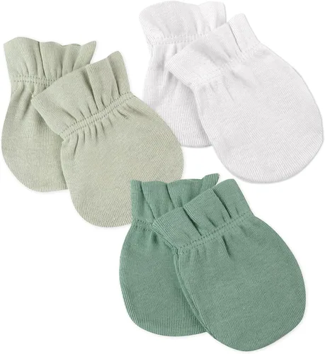 Miniatura 6 de HonestBaby Baby - Paquete de 100% gorras de algodón orgánico multipack y guantes sin rasguños