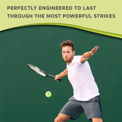 Miniatura 5 de Morvat Pelotas de tenis profesionales de tamaño estándar, bolas de fieltro amarillo presurizadas extra resistentes para niños, adultos y perros