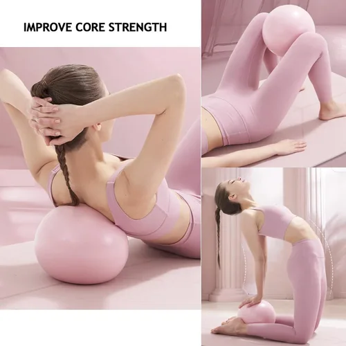 Miniatura 4 de Juego de Pilates – Equipo de Pilates para el hogar para mujer, kit con Círculo Mágico Anillo de Pilates y juego de pelotas, bandas de resistencia &