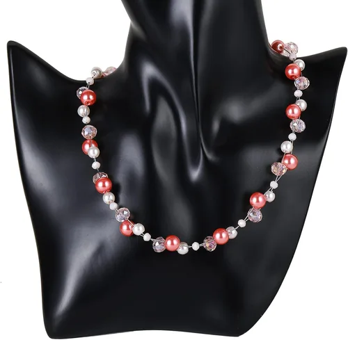 Miniatura 5 de Collar corto de turquesa con cuentas para mujer, joyería de moda con perlas y cuentas de cristal, regalos de cumpleaños para mujer
