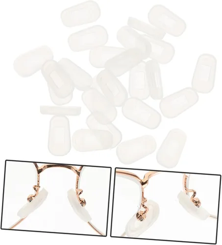 Miniatura 5 de GLEAVI 36 pares de almohadillas de silicona para la nariz, cojín antideslizante y suaves agarres de nariz para anteojos, gafas de sol, duraderas