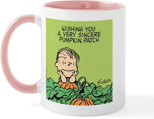 Miniatura 10 de CafePress Sincere Pumpkin Patch Mug Taza de café de cerámica de 11 oz (11.0 fl oz)