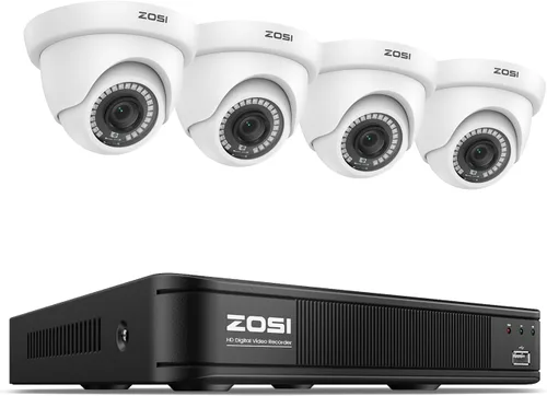 Miniatura 11 de ZOSI Cámaras de seguridad domo de 1080p (híbridas 4 en 1 HD-CVI/TVI/AHD/960H CVBS analógica), cámara CCTV de vigilancia nocturna de 2 MP