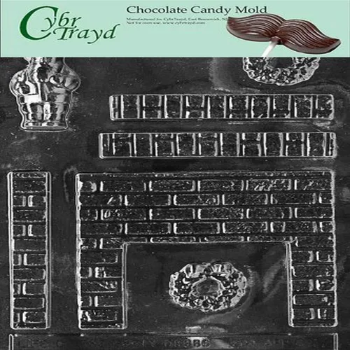 Cybrtrayd Life of the Party C017 - Molde de caramelo de chocolate para chimenea en bolsa protectora sellada impresa con instrucciones de moldeo