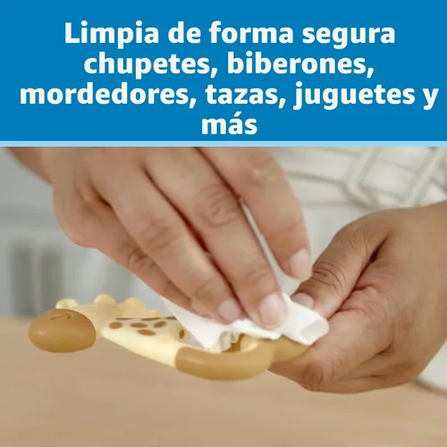 Miniatura 2 de Dr. Brown's Toallitas saludables para biberones y chupetes, limpian de forma segura biberones, artículos para bebés y artículos esenciales