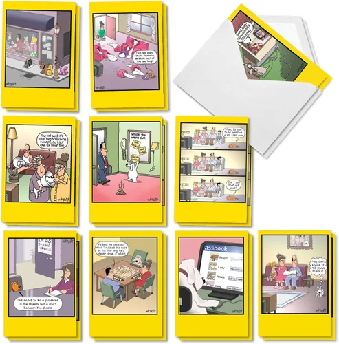 Miniatura 15 de NobleWorks 20 tarjetas de cumpleaños divertidas surtidas en caja con sobres de 5 x 7 para hombres, mujeres (10x2 diseños) Dave Coverly's Dog Days