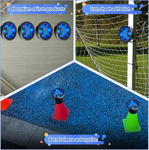 Miniatura 3 de JOJOCY Luz magnética de entrenamiento de reacción, 5 luces de color, 6 modos, duración de la batería de 30 horas, mejora la velocidad de reacción
