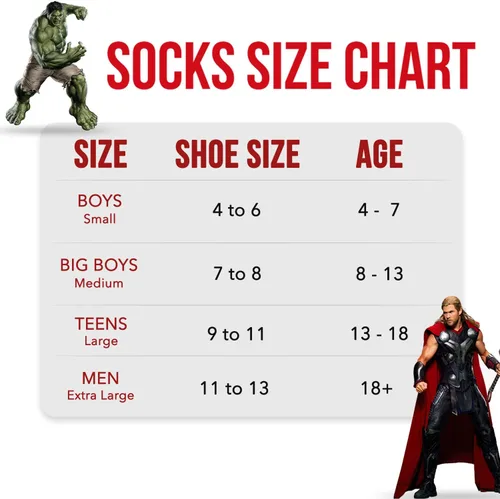 Miniatura 2 de Marvel Calcetines Legends - Paquete de 6 para hombres y niños
