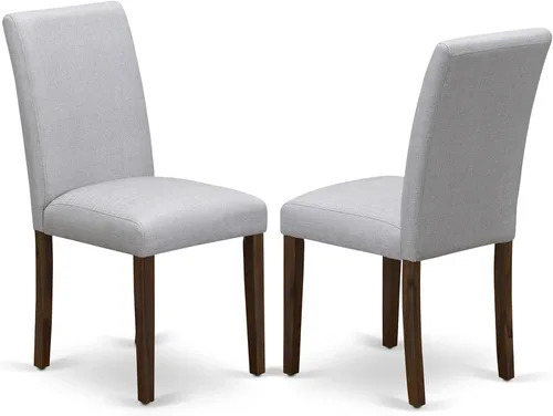 Miniatura 6 de East West Furniture ANAB3-AWA-05 - Juego de mesa de comedor moderno de 3 piezas, incluye una mesa de cocina redonda con pedestal y 2 sillas