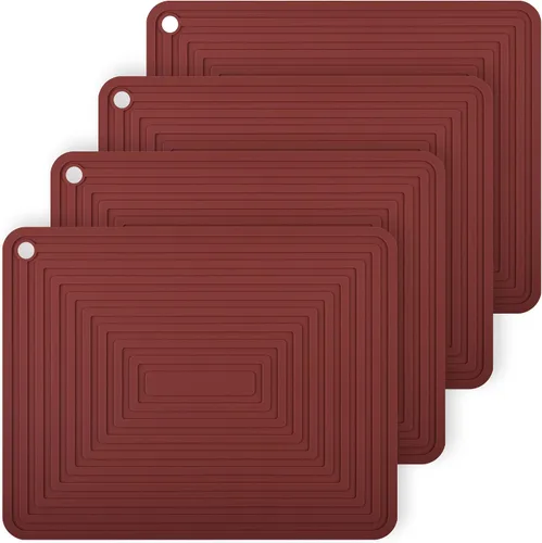 Miniatura 11 de Salvamanteles de silicona para platos calientes, ollas y sartenes, almohadillas calientes versátiles para cocina, soportes de silicona duraderos