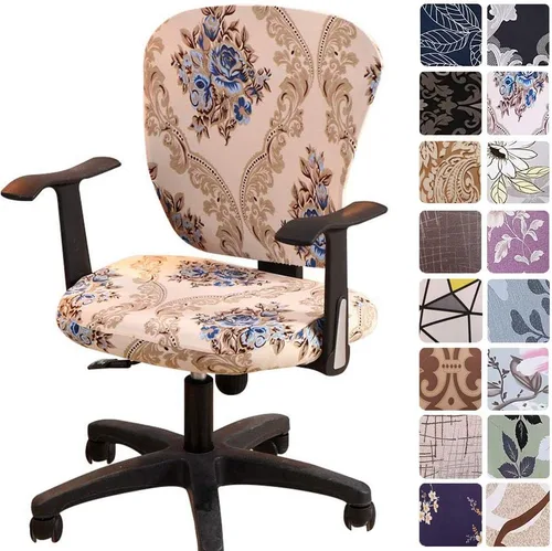 Miniatura 11 de Melaluxe - Funda para silla de oficina de computadora, funda universal protectora y elástica, cubierta elástica para silla giratoria