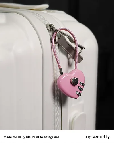 Miniatura 6 de Candado de combinación pequeño para casillero, cerradura de cable con código, combinación de candado rosa, para equipaje, maleta, casillero