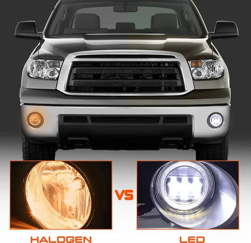 Miniatura 6 de DRFG Luces antiniebla LED con luces diurnas Compatibles para Toyota Tundra 2007 2008 2009 2010 2011 2012 2013, Conjunto de luces antiniebla Sequoia