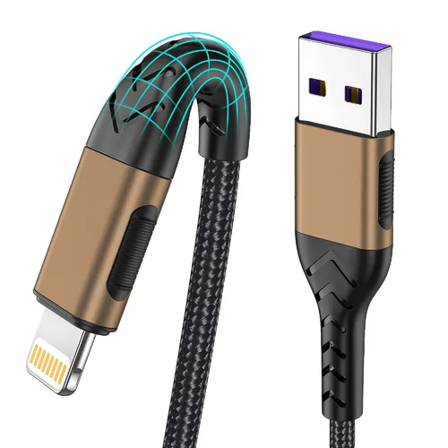 Miniatura 16 de Cargador de iPhone, [certificado Apple MFi] Paquete de 3 cables USB A de 1 pie para cable de carga rápida, cable de carga duradero de iPhone