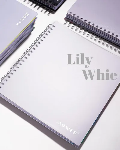 Miniatura 5 de Cuaderno de 5 materias – Cuaderno de espiral, cuaderno de rayas universitarias con bolsillo divisor, pestañas, regla de 11 pulgadas, 200 páginas
