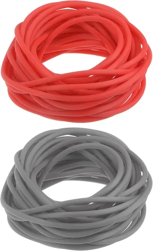 Miniatura 7 de HARFINGTON Tubo hueco de goma de 16 pies 1/8 pulgadas de diámetro y 1/16 pulgadas de orificio de silicona para hacer joyas, collares, pulseras