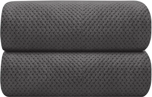 Miniatura 8 de HOMEXCEL Paquete de 2 Toallas de Baño, (27 x 54 Pulgadas) Juego de Toallas de Baño de Microfibra Ultra Suaves Altamente Absorbentes, Toallas Ligeras