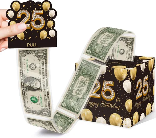 Miniatura 9 de Lindos regalos de cumpleaños número 10 para niños y niñas, caja de dinero extraíble con 35 bolsas para decoración de fiesta de cumpleaños de 10 años