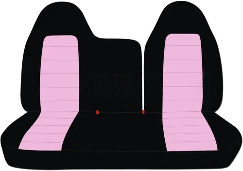 Miniatura 25 de Totally Covers Compatible con fundas de asiento de camión de dos tonos 1997-1998 Ford F-150 F-250 (banco dividido delantero 40/60) sin