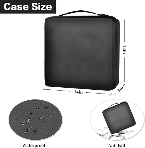 Miniatura 5 de 15 ranuras reloj caja organizadorhombres reloj pantalla caja de almacenamiento se adapta a todos los relojes de pulsera y relojes inteligentes