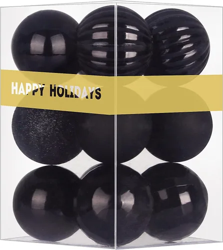 Miniatura 83 de Bolas de Navidad Grandes de 3.2" en Azul Bebé - Adornos para Árbol de Navidad, Bolas Colgantes Inastillables para Cumpleaños, Halloween, Boda