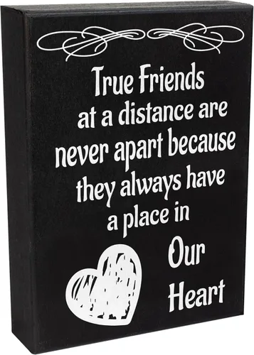 Miniatura 2 de JennyGems Letrero con texto en inglés «True Friends Are Never Apart», regalo de amistad sincero para amigos de larga distancia, regalo de despedida