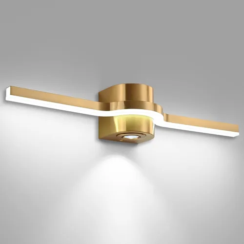 Miniatura 9 de SOLFART BK-3C - Luces LED de tocador para baño, lámparas de baño negras, 3 colores de temperatura regulable de 48 pulgadas