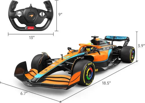 Miniatura 4 de RASTAR McLaren MCL36 Formula 1 Race RC Car 1/12 Escala McLaren F1 Coche de juguete a control remoto