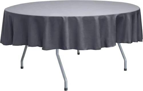 Miniatura 51 de ULTIMATE TEXTILE Mantel redondo reversible Shantung Satin Majestic de 72 pulgadas, color verde salvia