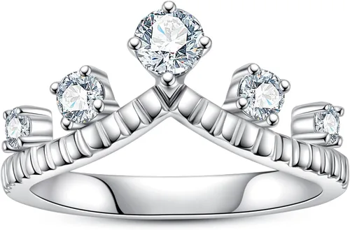 Anillos de eternidad de moissanita, anillos de boda, color D, claridad VVS1, redondo, corte brillante, plata de ley 925, 56 piedras, anillos de