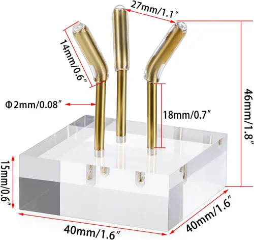 Miniatura 6 de Hipiwe Soporte de exhibición de brazo de metal dorado con base acrílica, soporte de caballete de exhibición pequeña para esfera, bolas de cristal