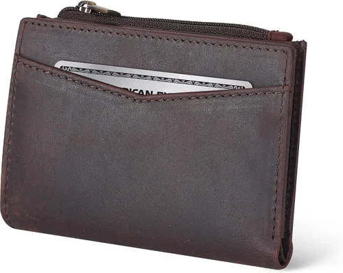 Miniatura 23 de Oak Leathers Cartera de cuero para mujer – Monedero pequeño RFID para tarjetas de crédito y soporte de identificación para damas, regalo
