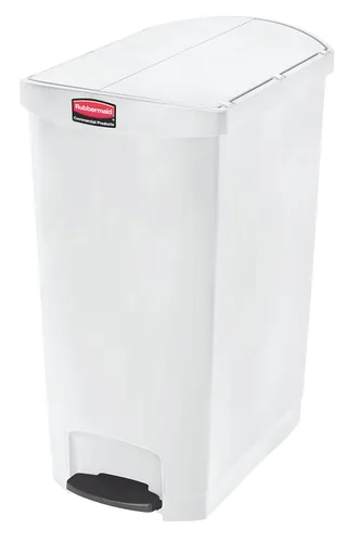 Miniatura 29 de Rubbermaid Commercial Products - Bote de basura Streamline Slim con pedal Papelera de plástico, 4 galones (15 litros), color rojo, con manos