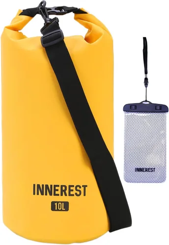Miniatura 9 de Innerest Bolsa seca impermeable ligera para recreación de agua al aire libre, playa, barco, camping, pesca, kayak con una bolsa impermeable