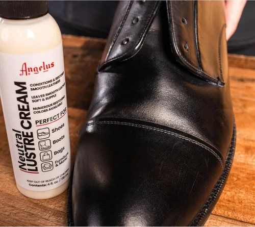Miniatura 4 de Angelus Bálsamo de cuero crema para zapatos de 4 oz - Acondiciona y restaura botas de cuero, muebles, chaquetas, zapatos, bolsos y más, Neutro
